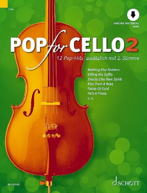 Pop For Cello Band 2 12 Pop-Hits zusätzlich mit 2. Stimme 流行音樂大提琴 流行音樂 大提琴 2把 朔特版 | 小雅音樂 Hsiaoya Music