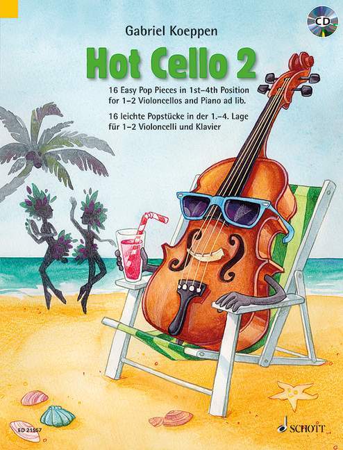 Hot Cello 2 16 Easy Pop Pieces in 1st - 4th Position 大提琴 流行音樂小品 把位 大提琴 2把 朔特版 | 小雅音樂 Hsiaoya Music