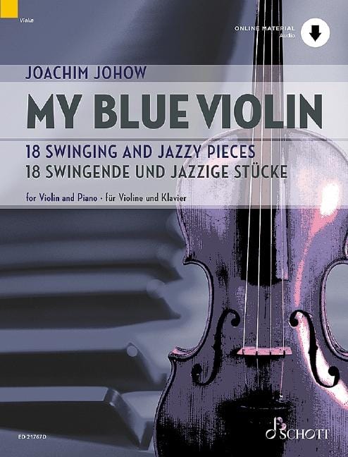 My blue Violin 18 Swinging and Jazzy Pieces 小提琴搖擺樂 爵士音樂 小品 小提琴加鋼琴 朔特版 | 小雅音樂 Hsiaoya Music