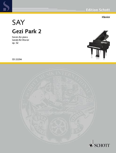 Gezi Park 2 op. 52 Sonata for piano 賽伊．法佐 奏鳴曲鋼琴 鋼琴獨奏 朔特版 | 小雅音樂 Hsiaoya Music