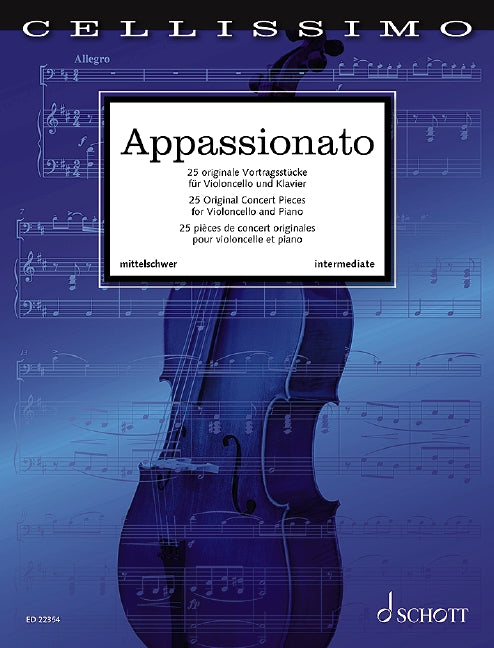 Appassionato 25 Original Concert Pieces 熱情 音樂會小品 大提琴加鋼琴 朔特版 | 小雅音樂 Hsiaoya Music