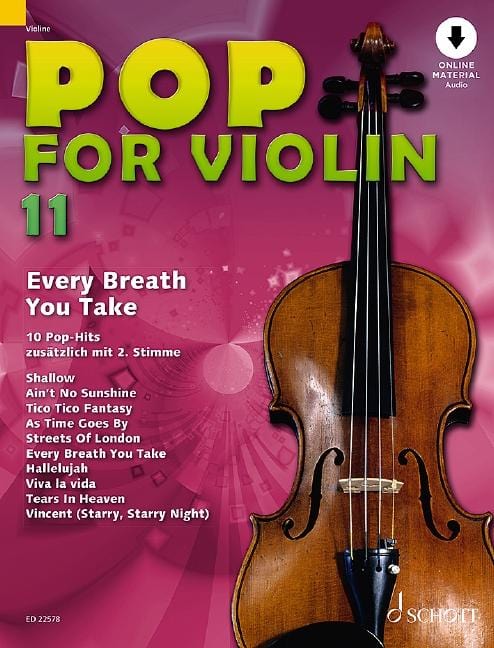 Pop for Violin Band 11 Every Breath You Take 流行音樂小提琴 小提琴獨奏 朔特版 | 小雅音樂 Hsiaoya Music