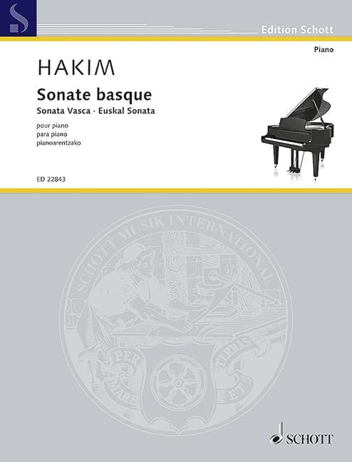 Sonate basque Sonata Vasca - Euskal Sonata 哈金 奏鳴曲 奏鳴曲 鋼琴獨奏 朔特版 | 小雅音樂 Hsiaoya Music
