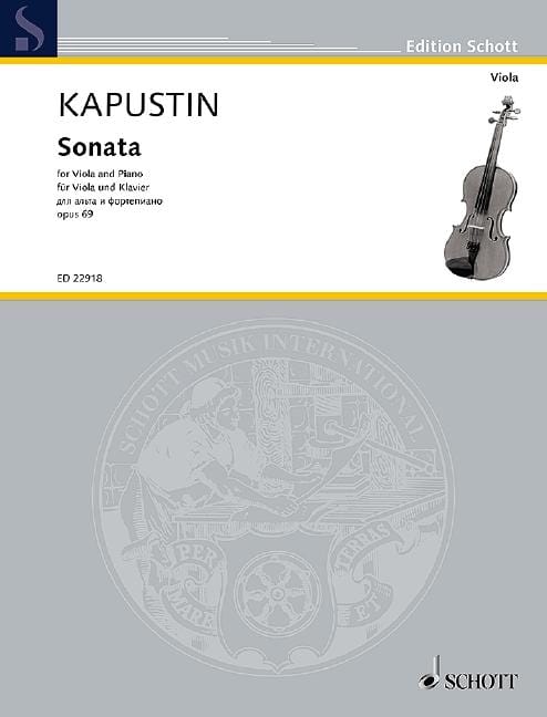 Sonata op. 69 卡普斯汀．尼古拉 奏鳴曲 中提琴加鋼琴 朔特版 | 小雅音樂 Hsiaoya Music