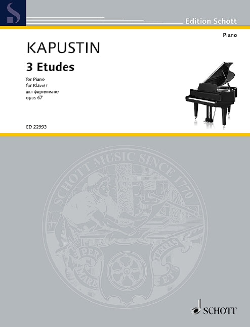 3 Etudes op. 67 卡普斯汀．尼古拉 練習曲 鋼琴練習曲 朔特版 | 小雅音樂 Hsiaoya Music