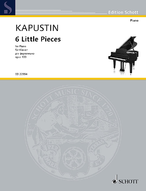 6 Little Pieces op. 133 卡普斯汀．尼古拉 小品 鋼琴獨奏 朔特版 | 小雅音樂 Hsiaoya Music