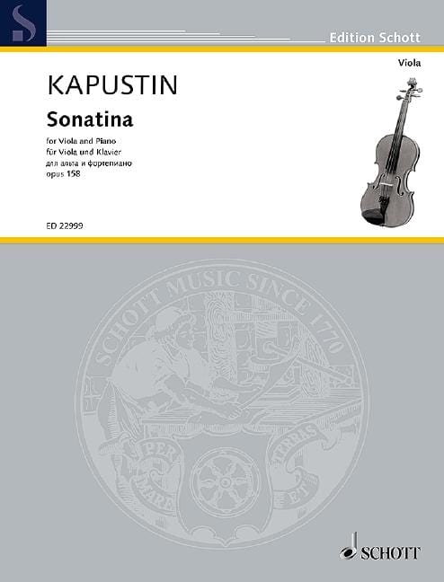 Sonatina op. 158 卡普斯汀．尼古拉 小奏鳴曲 中提琴加鋼琴 朔特版 | 小雅音樂 Hsiaoya Music