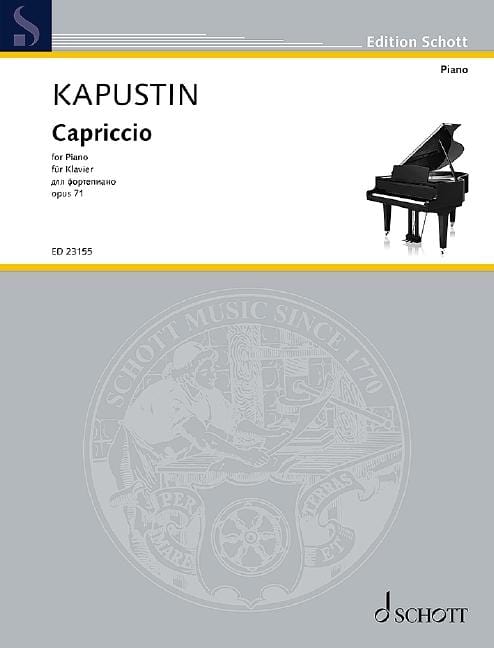 Capriccio op. 71 卡普斯汀．尼古拉 隨想曲 鋼琴獨奏 朔特版 | 小雅音樂 Hsiaoya Music