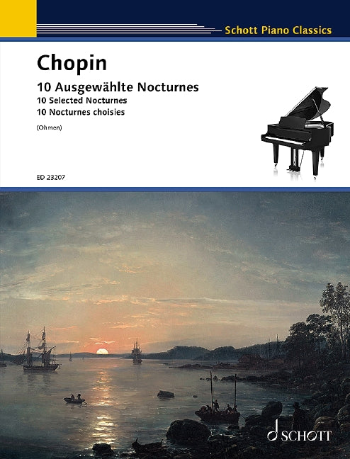 10 Selected Nocturnes 蕭邦 夜曲 鋼琴獨奏 朔特版 | 小雅音樂 Hsiaoya Music