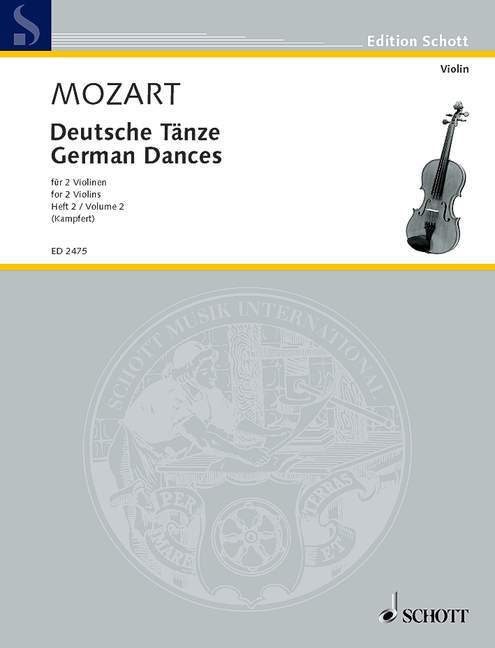 German Dances Band 2 莫札特 舞曲 雙小提琴 朔特版 | 小雅音樂 Hsiaoya Music