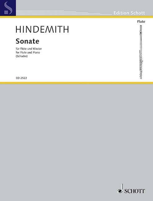 Sonata Edited from the edition Paul Hindemith. Sämtliche Werke by Luitgard Schader 辛德密特 奏鳴曲 長笛加鋼琴 朔特版 | 小雅音樂 Hsiaoya Music