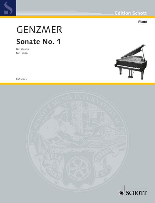Piano Sonata No. 1 GeWV 368 耿茲莫 鋼琴奏鳴曲 鋼琴獨奏 朔特版 | 小雅音樂 Hsiaoya Music