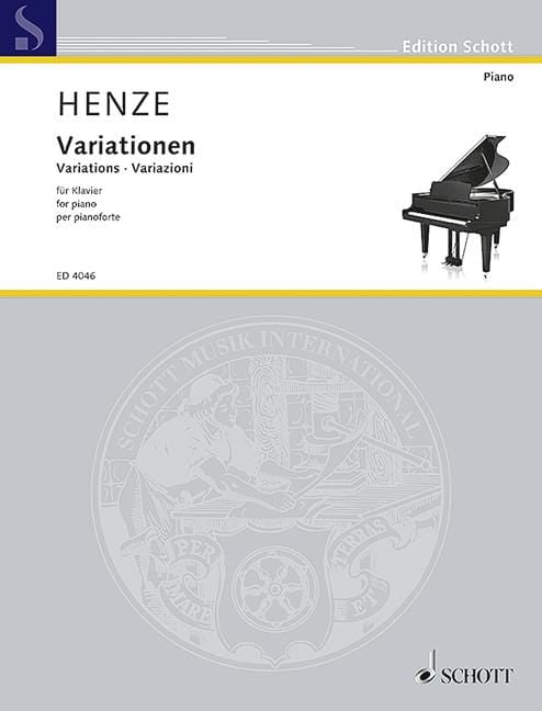 Variations for piano op. 13 亨采 變奏曲鋼琴 鋼琴獨奏 朔特版 | 小雅音樂 Hsiaoya Music