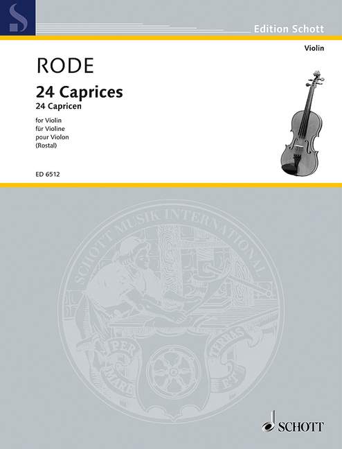 24 Caprices in form of Etudes, in all 24 Keys 羅德 隨想曲 練習曲 小提琴練習曲 朔特版 | 小雅音樂 Hsiaoya Music