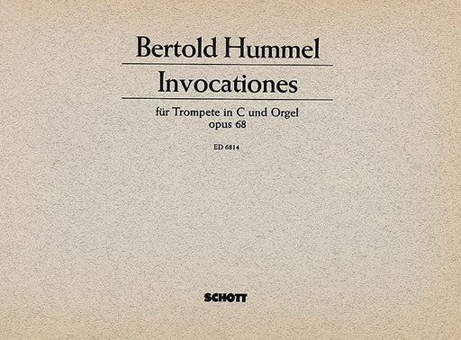 Invocations op. 68 胡麥爾．貝托爾德 小號 1把以上加鋼琴 朔特版 | 小雅音樂 Hsiaoya Music
