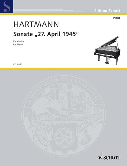 Sonata 27 April 1945 2nd Piano Sonata 哈特曼．卡爾 奏鳴曲 鋼琴奏鳴曲 鋼琴獨奏 朔特版 | 小雅音樂 Hsiaoya Music