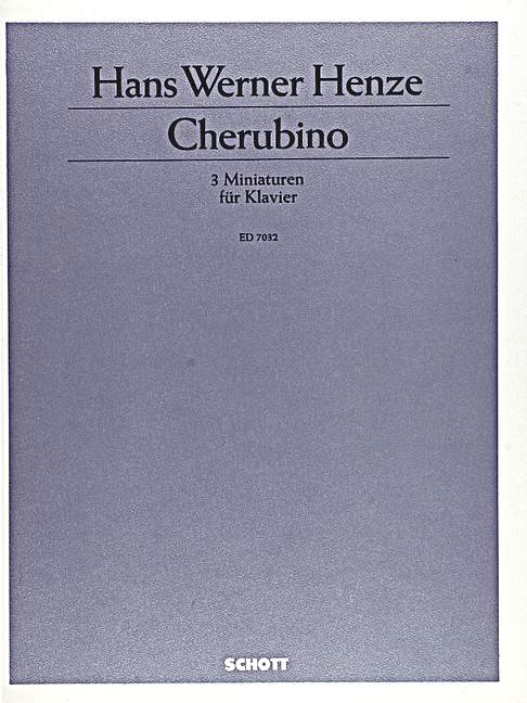 Cherubino Three miniatures for piano 亨采 鋼琴 鋼琴獨奏 朔特版 | 小雅音樂 Hsiaoya Music