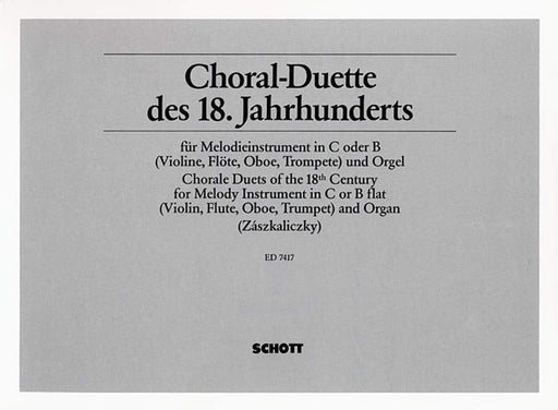 Choral Duets of the 18th Century 合唱 小提琴加鋼琴 朔特版 | 小雅音樂 Hsiaoya Music