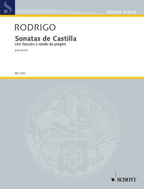 Sonatas de Castilla (con Toccata a modo de pregón) 羅德利哥 奏鳴曲 觸技曲 鋼琴獨奏 朔特版 | 小雅音樂 Hsiaoya Music