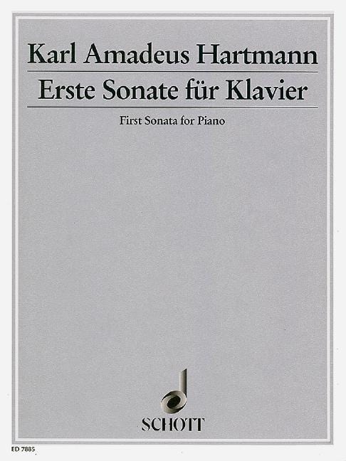 First Sonata for Piano 哈特曼．卡爾 奏鳴曲鋼琴 鋼琴獨奏 朔特版 | 小雅音樂 Hsiaoya Music