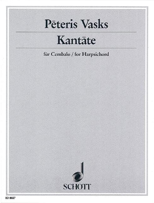 Kantate (Cantata) 瓦斯克斯 鋼琴獨奏 朔特版 | 小雅音樂 Hsiaoya Music