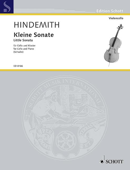 Little Sonata Edited from the Edition Paul Hindemith. Sämtliche Werke by Luitgard Schader 辛德密特 奏鳴曲 大提琴加鋼琴 朔特版 | 小雅音樂 Hsiaoya Music