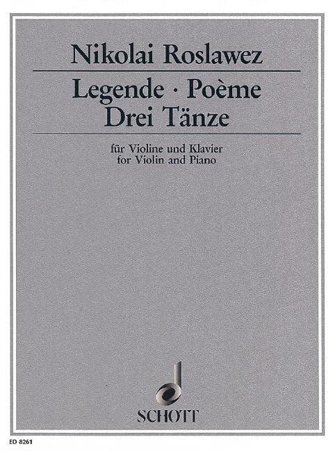 Legende / Poème / Drei Tänze 傳說曲 詩曲 小提琴加鋼琴 朔特版 | 小雅音樂 Hsiaoya Music