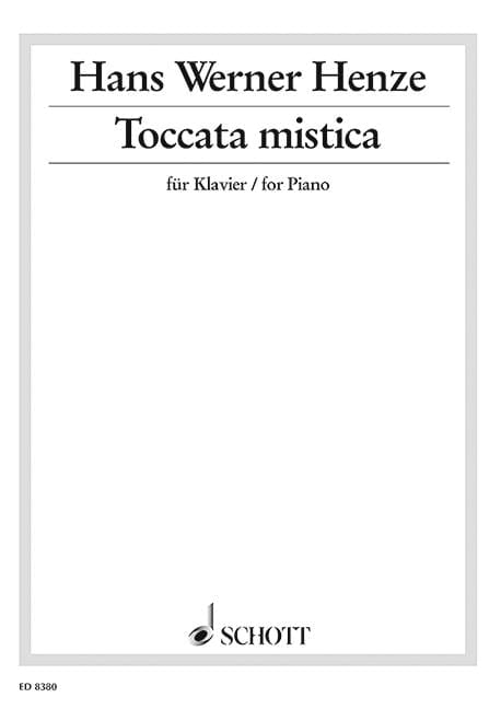Toccata mistica 亨采 觸技曲 鋼琴獨奏 朔特版 | 小雅音樂 Hsiaoya Music