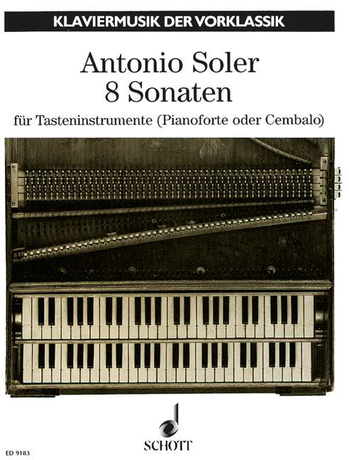 8 Sonatas 索列爾 奏鳴曲 鋼琴獨奏 朔特版 | 小雅音樂 Hsiaoya Music