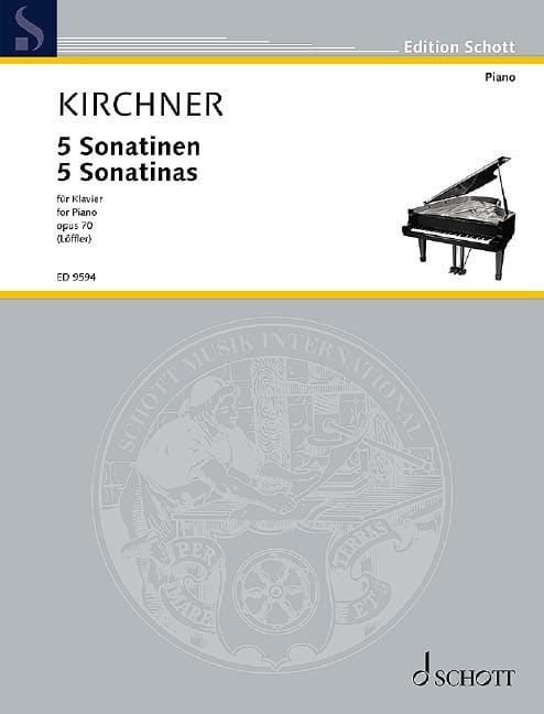 Five Sonatinas op. 70 柯希納狄奧多 小奏鳴曲 鋼琴獨奏 朔特版 | 小雅音樂 Hsiaoya Music