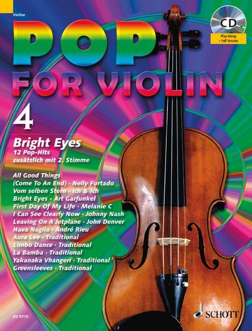 Pop for Violin Band 4 Bright Eyes 流行音樂小提琴 小提琴獨奏 朔特版 | 小雅音樂 Hsiaoya Music