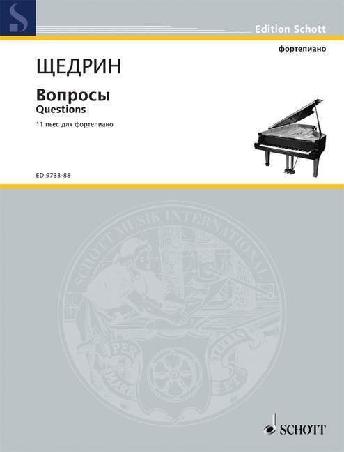Questions 11 Pieces - Russian Edition 席且德林 小品 鋼琴獨奏 朔特版 | 小雅音樂 Hsiaoya Music
