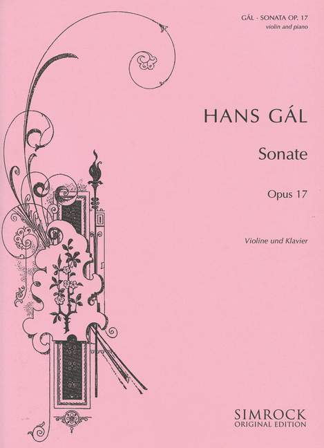 Sonata op. 17 (1. Violinsonate) 加爾 奏鳴曲 小提琴 小提琴加鋼琴 | 小雅音樂 Hsiaoya Music