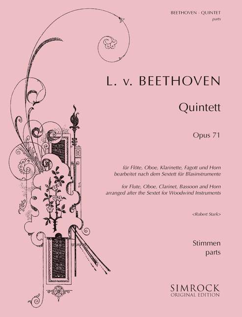 Wind Quintet in E Flat op. 71 after the Woodwind Sextet 貝多芬 木管五重奏 管樂五重奏木管樂器 | 小雅音樂 Hsiaoya Music