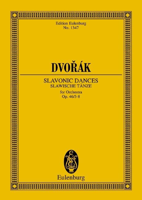 Slavonic Dances op. 46/5-8 B 83 德弗札克 斯拉夫舞曲 總譜 歐伊倫堡版 | 小雅音樂 Hsiaoya Music