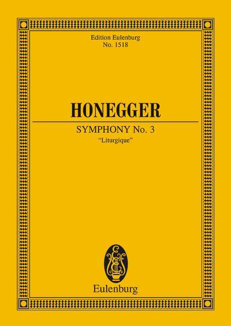 Symphony No. 3 Liturgique 歐內格 交響曲 總譜 歐伊倫堡版 | 小雅音樂 Hsiaoya Music