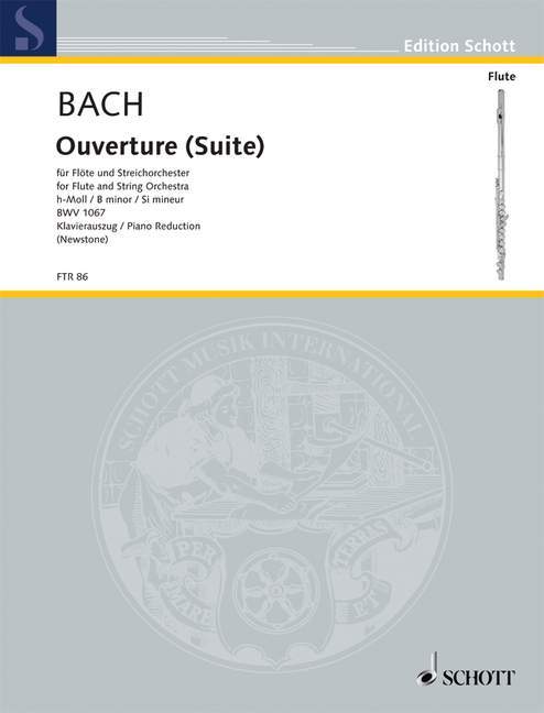 Overture (Suite) No. 2 BWV 1067 B minor 巴赫約翰‧瑟巴斯提安 序曲 小調 長笛加鋼琴 朔特版 | 小雅音樂 Hsiaoya Music