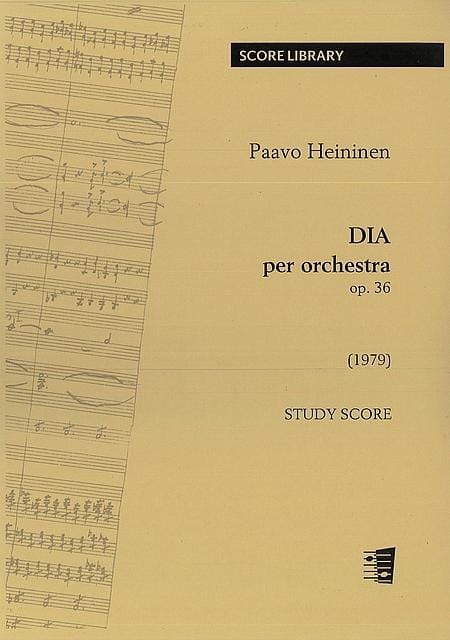 DIA op. 36 per orchestra 海尼能 管弦樂團 總譜 芬尼卡·蓋爾曼版 | 小雅音樂 Hsiaoya Music