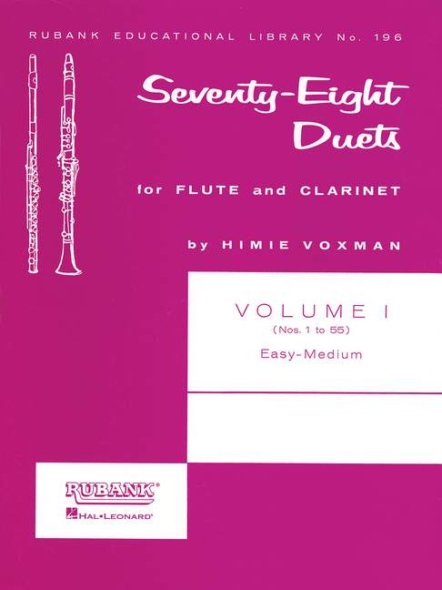 Seventy Eight Duets For Flute And Clarinet 木管二重奏長笛 | 小雅音樂 Hsiaoya Music