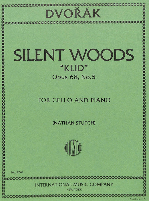Waldesruhe, Opus 68, No. 5 德弗札克 作品 大提琴 (含鋼琴伴奏) 國際版 | 小雅音樂 Hsiaoya Music