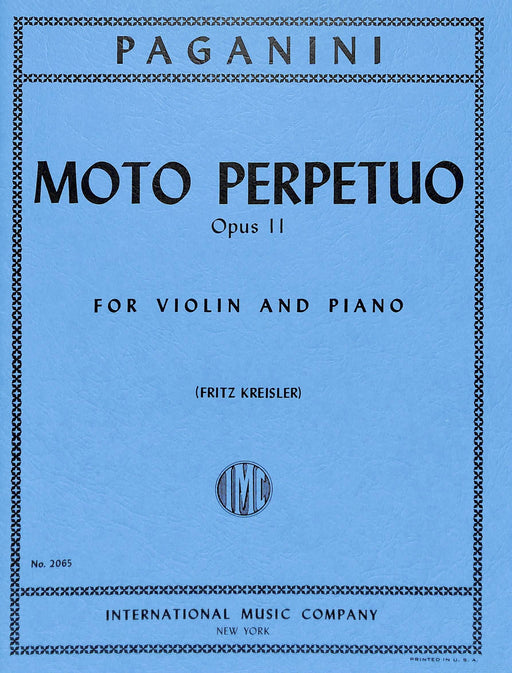 Moto Perpetuo, Opus 11 無窮動作品 小提琴 (含鋼琴伴奏) 國際版 | 小雅音樂 Hsiaoya Music