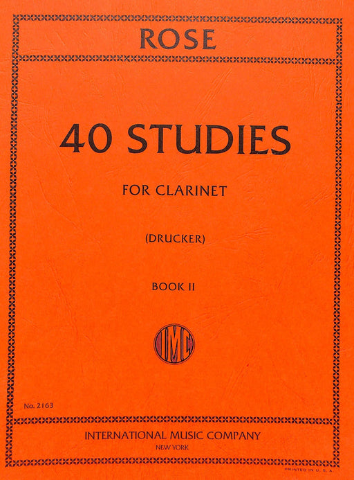 40 Studies: Volume II 練習曲 豎笛獨奏 國際版 | 小雅音樂 Hsiaoya Music