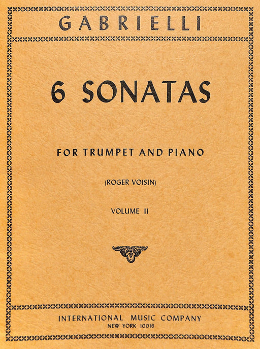 Six Sonatas, Opus 11: Volume II (Trumpet in C) 加布里耶利多門尼可 奏鳴曲作品 小號 小號 (含鋼琴伴奏) 國際版 | 小雅音樂 Hsiaoya Music