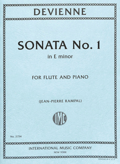 Sonata in E minor, Opus 58, No. 1 戴維安 奏鳴曲 小調作品 長笛 (含鋼琴伴奏) 國際版 | 小雅音樂 Hsiaoya Music