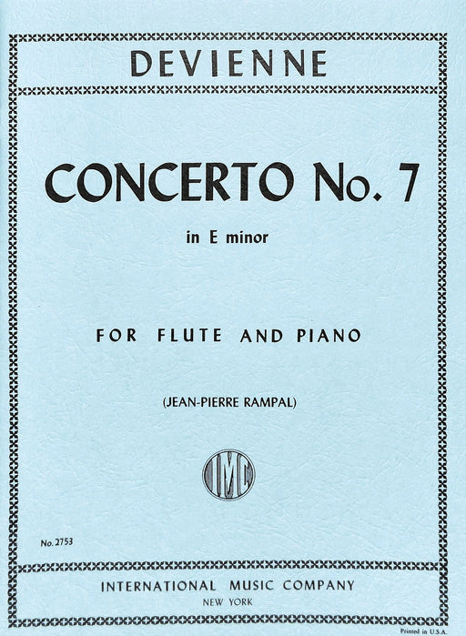 Concerto No. 7 in E minor 戴維安 協奏曲 小調 長笛 (含鋼琴伴奏) 國際版 | 小雅音樂 Hsiaoya Music