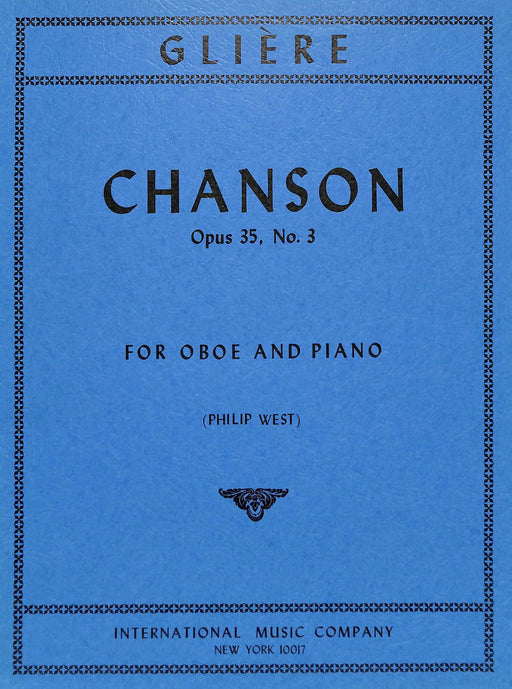 Chanson, Opus 35, No. 3 作品 雙簧管 (含鋼琴伴奏) 國際版 | 小雅音樂 Hsiaoya Music