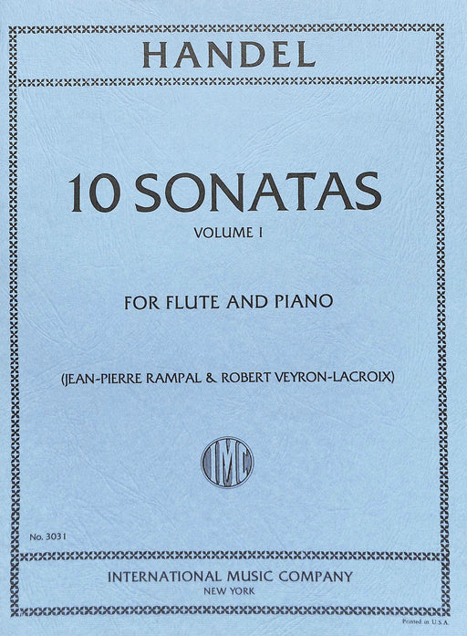 Ten Sonatas Volume I 韓德爾 奏鳴曲 長笛 (含鋼琴伴奏) 國際版 | 小雅音樂 Hsiaoya Music