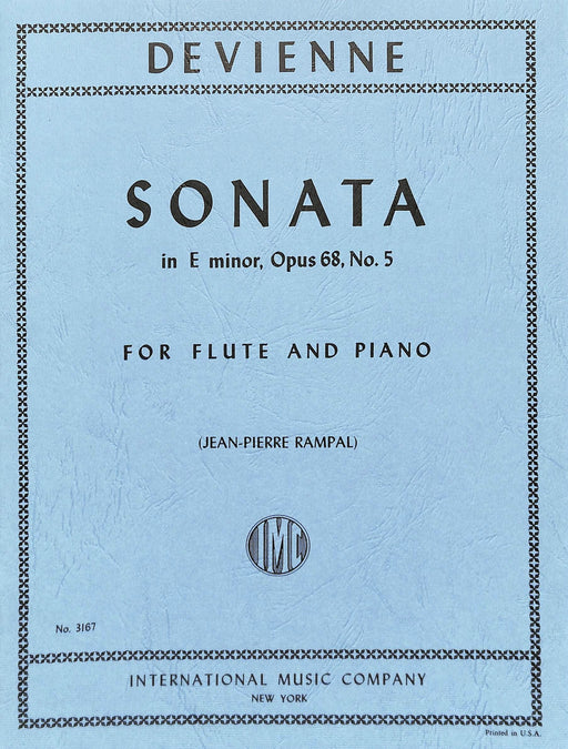 Sonata in E minor, Opus 68, No. 5 戴維安 奏鳴曲 小調作品 長笛 (含鋼琴伴奏) 國際版 | 小雅音樂 Hsiaoya Music