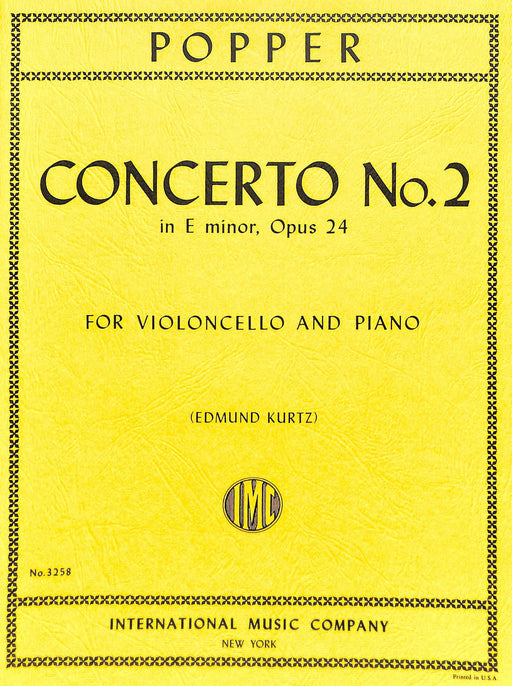Concerto No. 2 in E minor, Op. 24 波珀爾 協奏曲 小調 大提琴 (含鋼琴伴奏) 國際版 | 小雅音樂 Hsiaoya Music