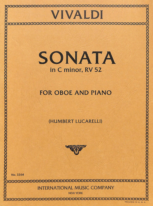 Sonata in C minor, RV 53 韋瓦第 奏鳴曲 小調 雙簧管 (含鋼琴伴奏) 國際版 | 小雅音樂 Hsiaoya Music